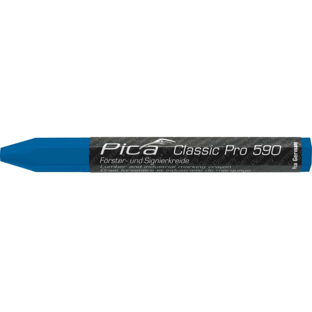 Pica Houtmarkeringskrijtjes Classic Pro 590 blauw 12x120 mm 12 st