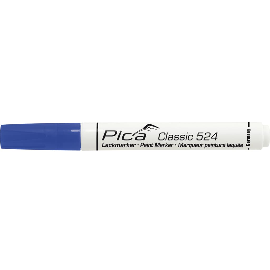 Pica Classic Industrie verf marker blauw 2-4 mm rond