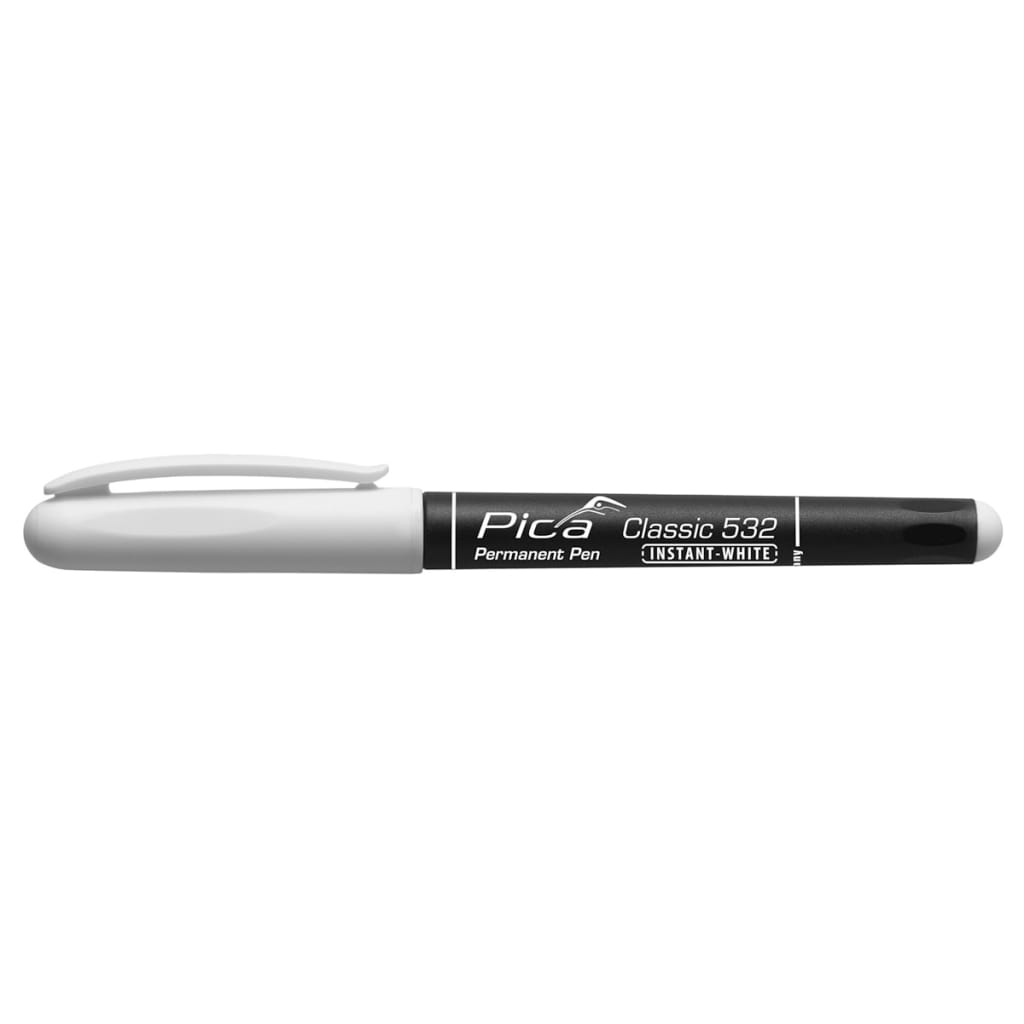 Pica Classic Instant-White Permanente pen 1-2 mm rond