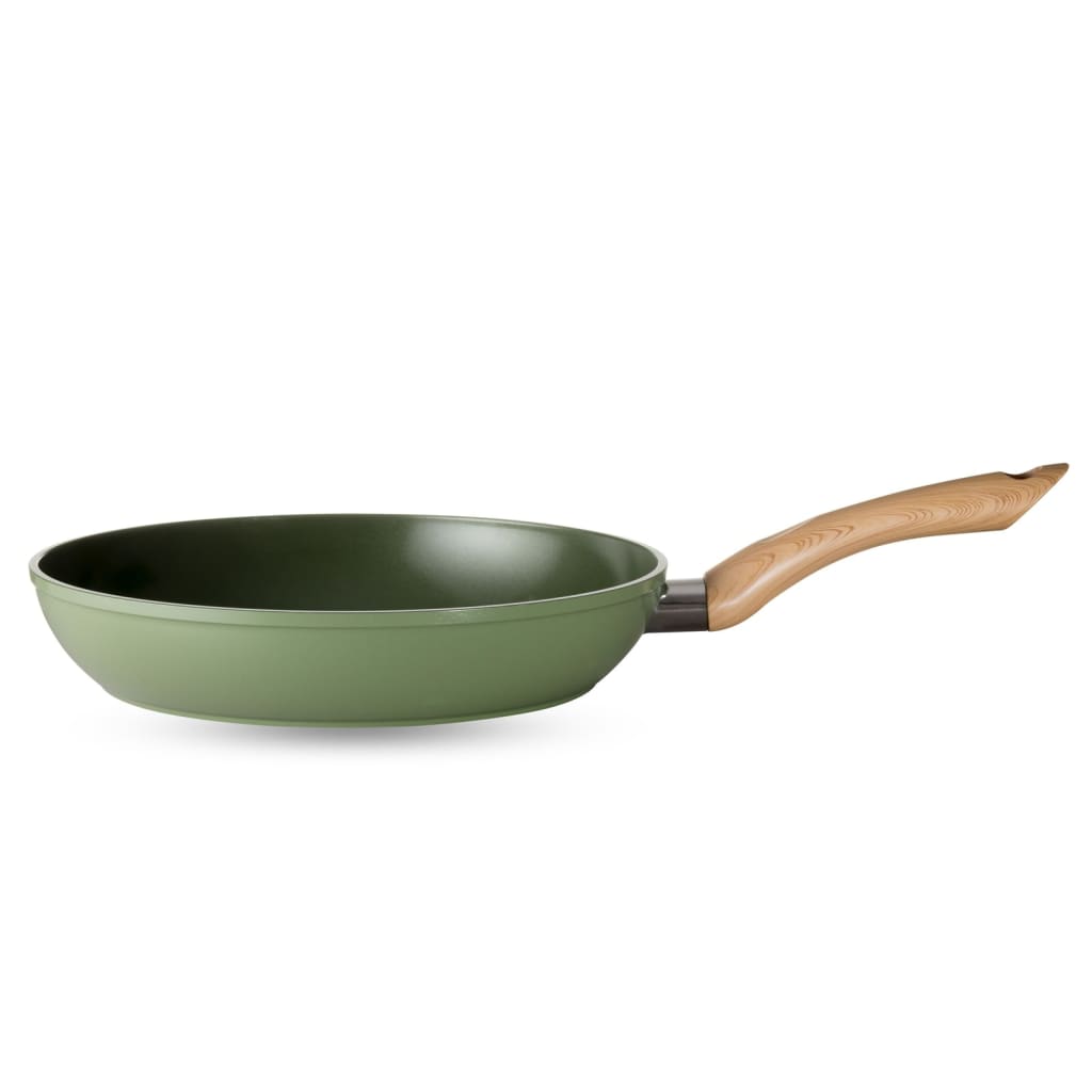 Just Vegan stegepande Eco CeraVegan 28 cm aluminium grøn