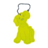 4-Act Reflecterende Hanger Hond Geel 7 cm