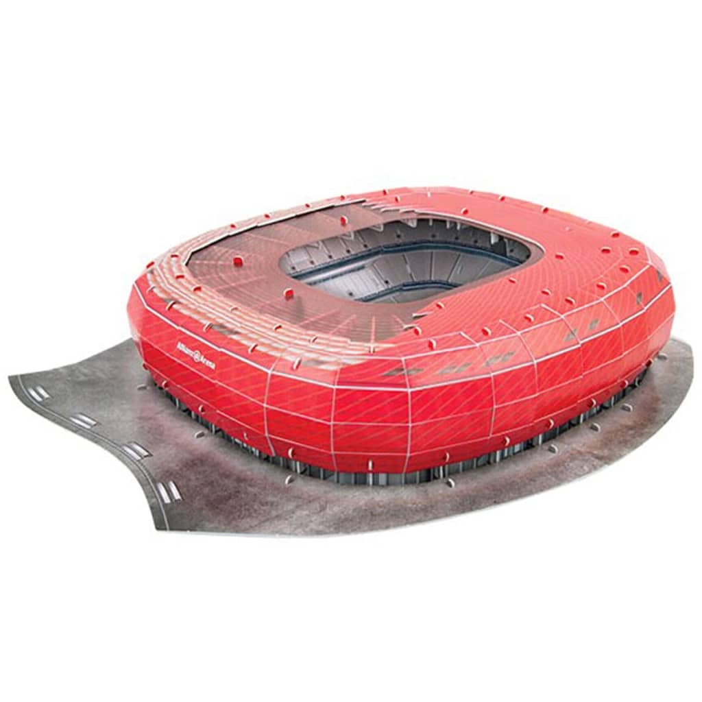 Nanostad Juego puzzle 3D 119 piezas Allianz Arena PUZZ180053 Unisex Rojo