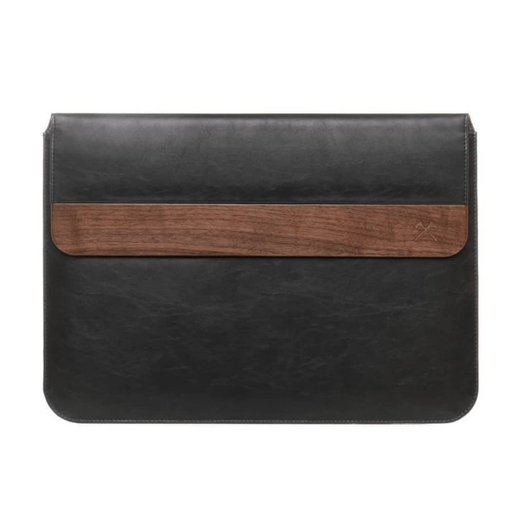 Woodcessories - 13 inch Laptop Sleeve - EcoPouch Walnoot Zwart