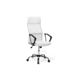 Sedia da ufficio con altezza regolabile, bianca - DESIGN