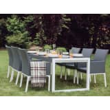 Gartenstuhl grau Aluminium BACOLI
