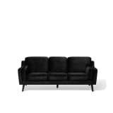 Soffa L sammet svart LOKKA