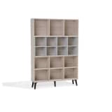 Estante marrón claro/gris 5 baldas ALLOA