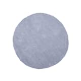 Tapis rond en tissu gris clair DEMRE