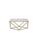 Couchtisch weiss/Gold Marmor Optik MALIBU