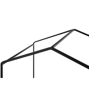 Estante de parede geométrica preta e marrom claro LOMAN[8/12]