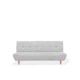 Canapé 3 places en tissu gris clair ALSTEN