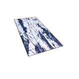 Teppich weiss-blau 80 x 150 cm Kurzflor IZMIT