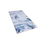 Teppich blau 80 x 150 cm Kurzflor BURDUR