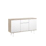 Sideboard White and Light Wood SWANSEA