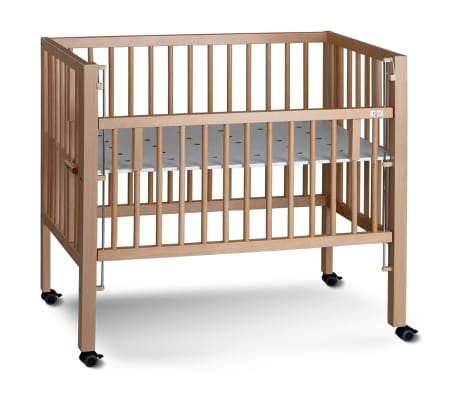 tiSsi Bedside Crib MAXI Boxspring 95x55x96 cm Natural