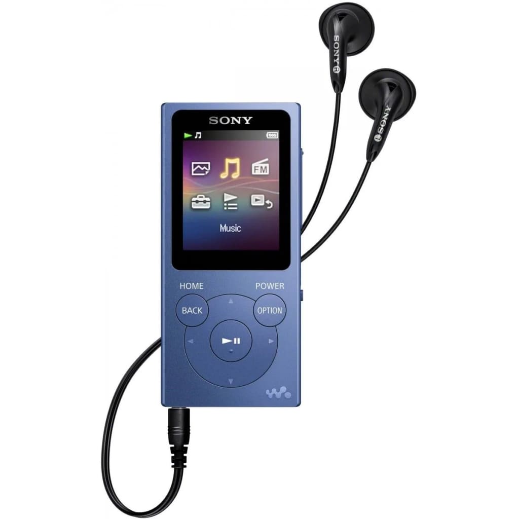 Sony Walkman NW-E394 MP3 speler 8GB Blauw Blauw