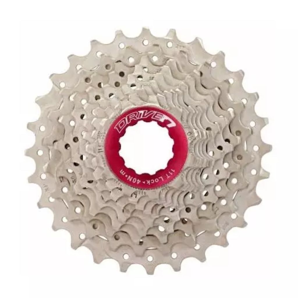 Sunrace cassette Csrs0 10S 11-28T zilver/rood