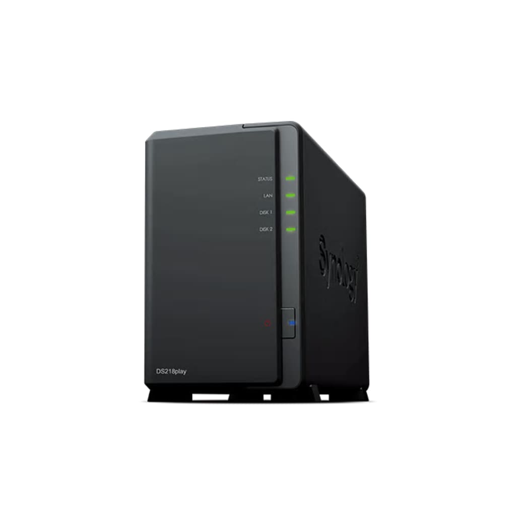 Synology DS218play NAS Compact Ethernet LAN Zwart