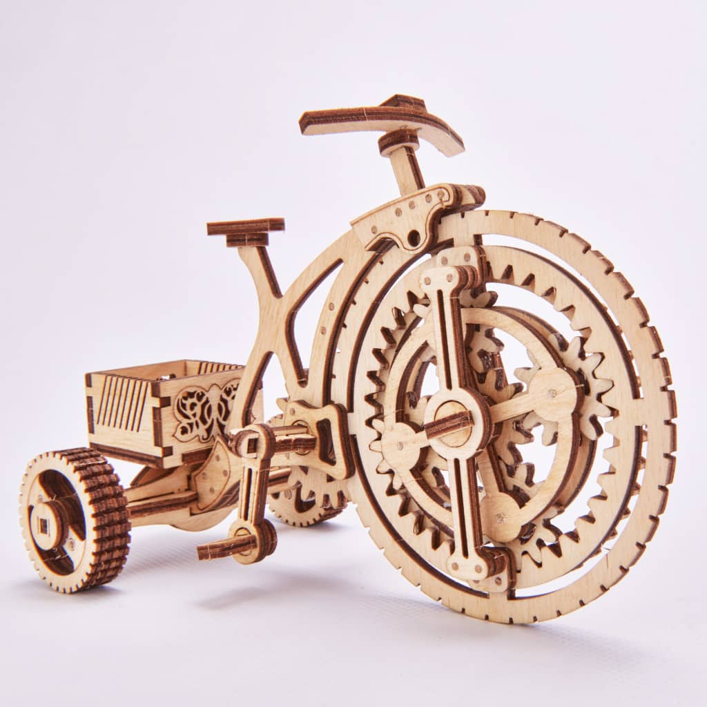 425873 Wood Trick Wooden Scale Model Kit Bicycle