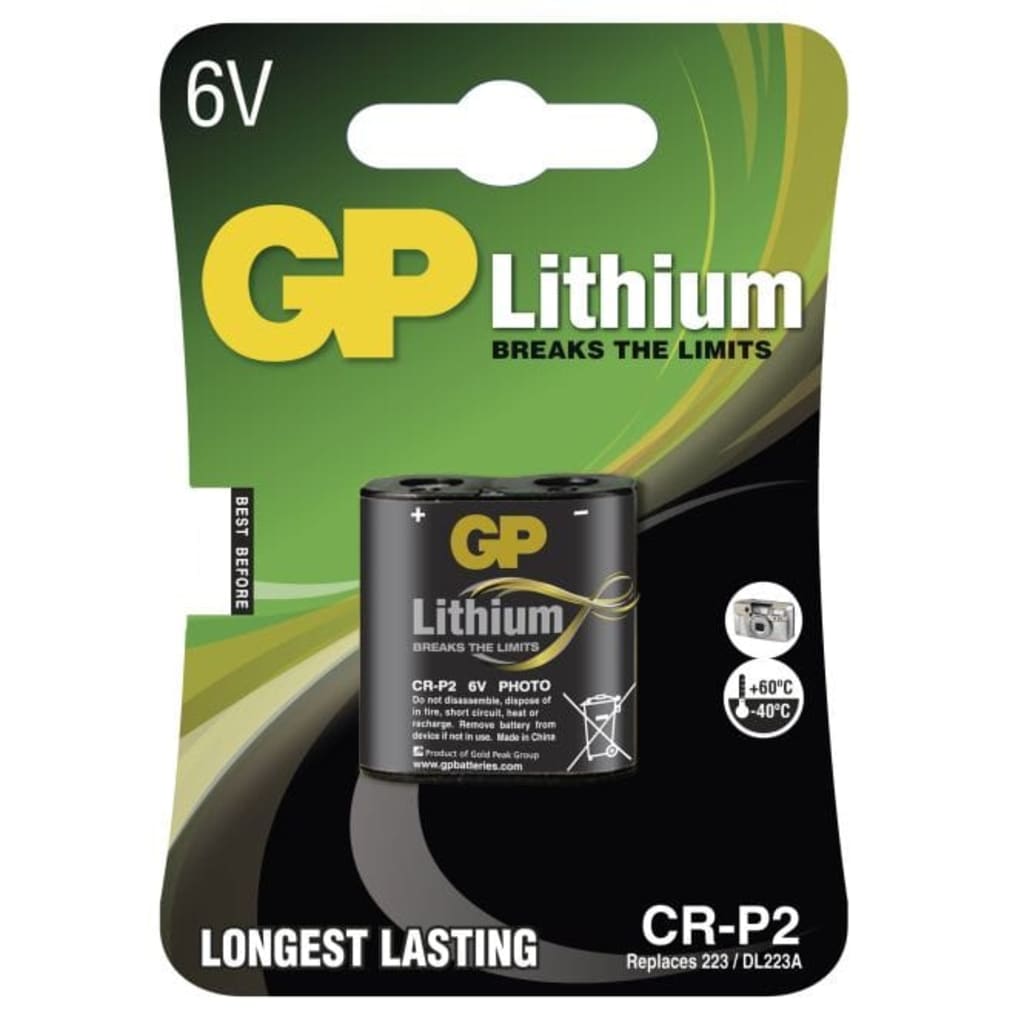 GP Lithium CR-P2 blister 1