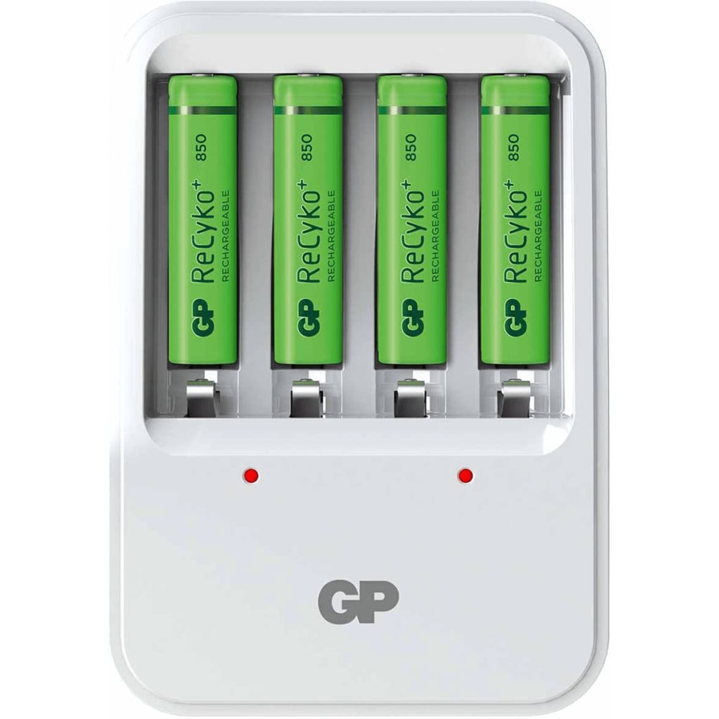 VidaXL - GP Batterij-oplader PB420 met 4 batterijen 130420GS85AAAHCC4