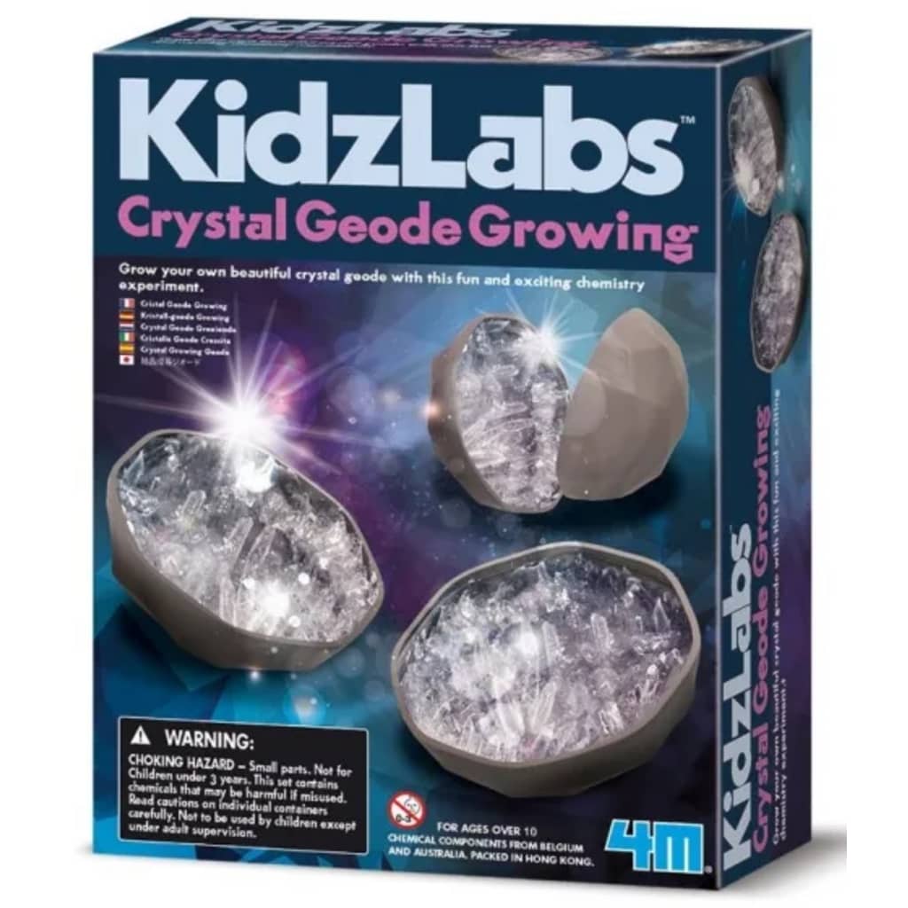 Afbeelding Dam 4M Kidzlabs Geode Kristal groeiset door Vidaxl.nl