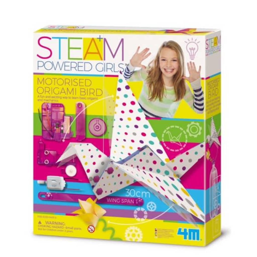 Afbeelding 4M Steam Powered Girls: gemotoriseerde origami vogel door Vidaxl.nl