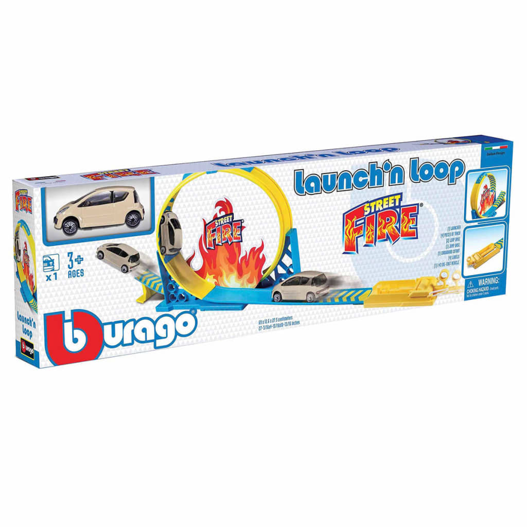 VidaXL - Burago Launcher en looping set Street Fire 1:43 18-30283