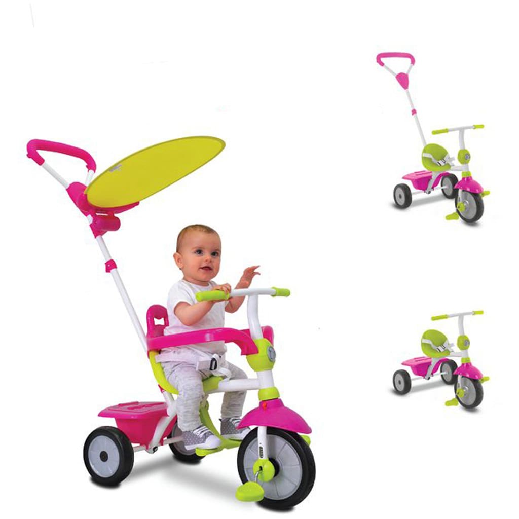 Afbeelding Driewieler Smartrike 3 In 1 Zip Roze Groen door Vidaxl.nl