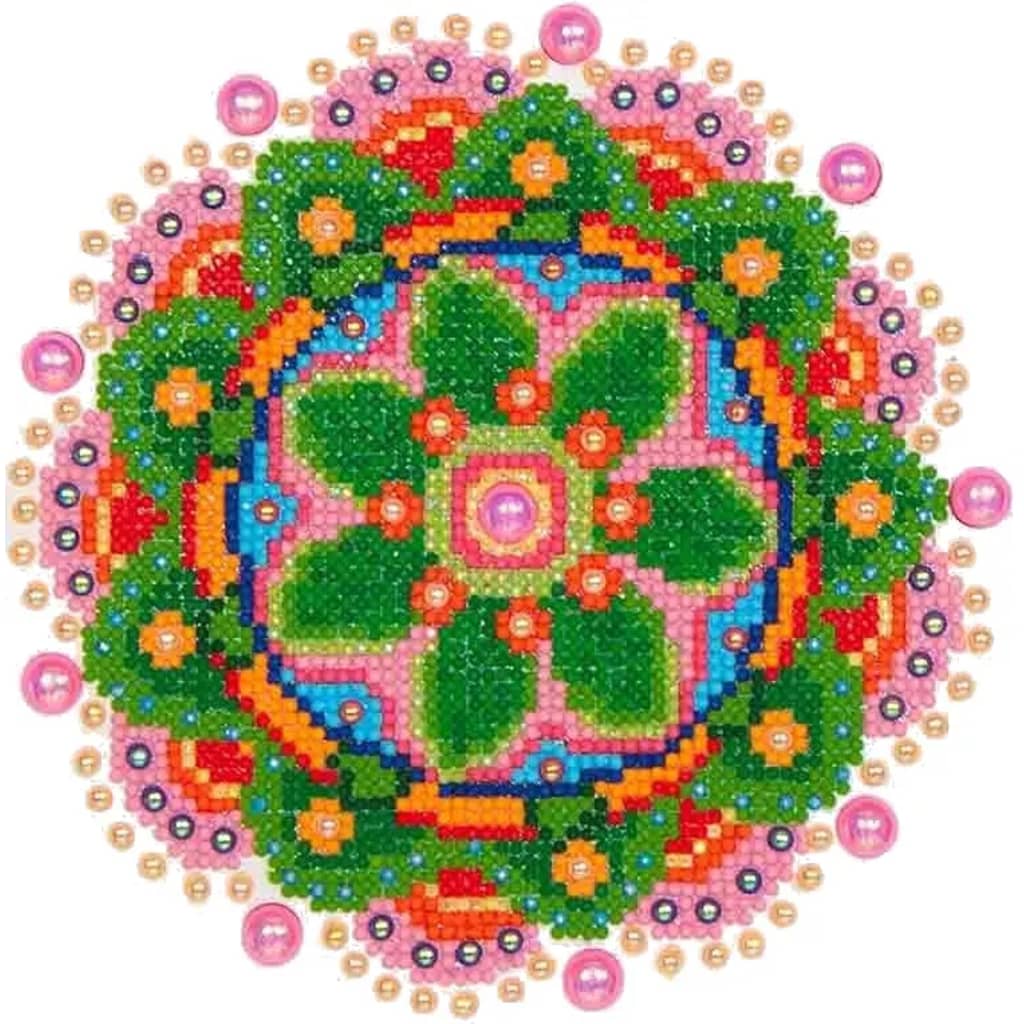 Afbeelding Diamond Dotz diamanten facetkunst mandala 20 x 25 cm door Vidaxl.nl