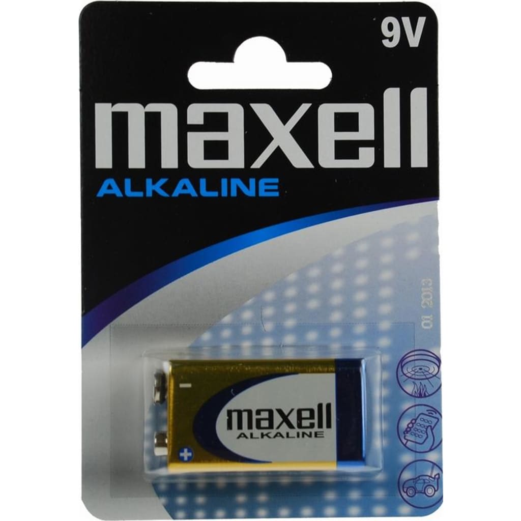 Onbekend Alkalinebatterij Maxell MXBLR6LR61 LR61 9V