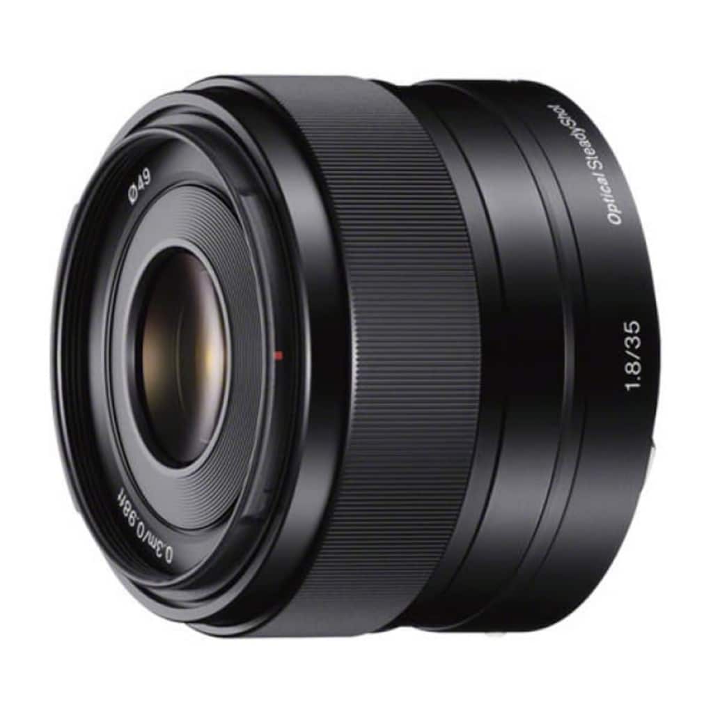 Sony SEL35F18 cameralens Zwart