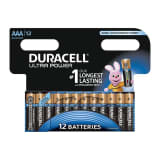 Duracell Alkaliska batterier AAA Ultra Power 12 st