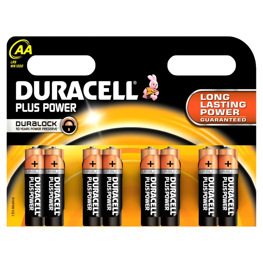 Duracell batterijen Plus Power AA, blister van 8 stuks