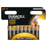 Duracell Alkaliska batterier AA Plus Power 16 st
