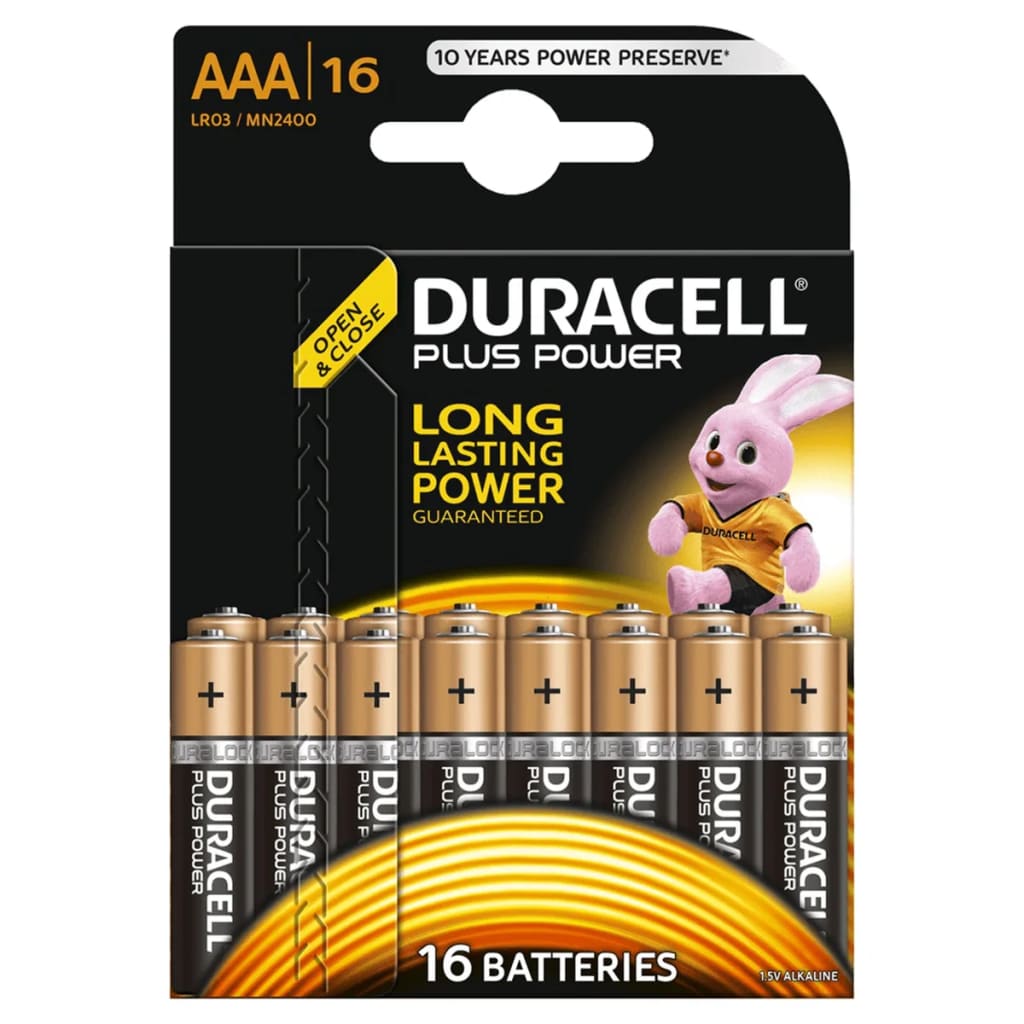 Duracell Alkaline batterijen AAA Plus Power 16 st
