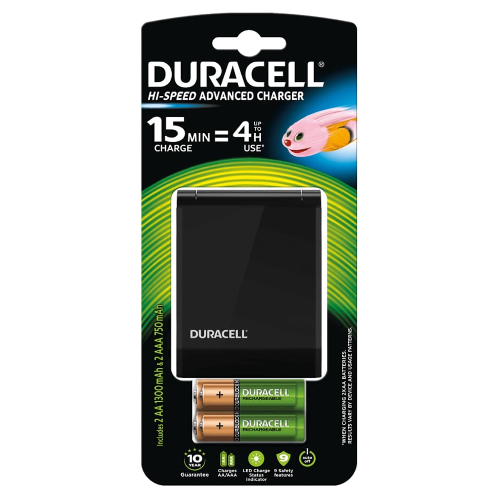 418891 Duracell Battery Charger ”Hi-Speed” 15 min CEF27