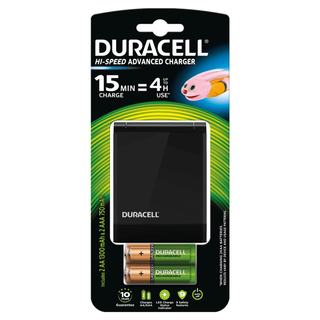 VidaXL - Duracell Batterij-oplader Hi-Speed 15 min CEF27