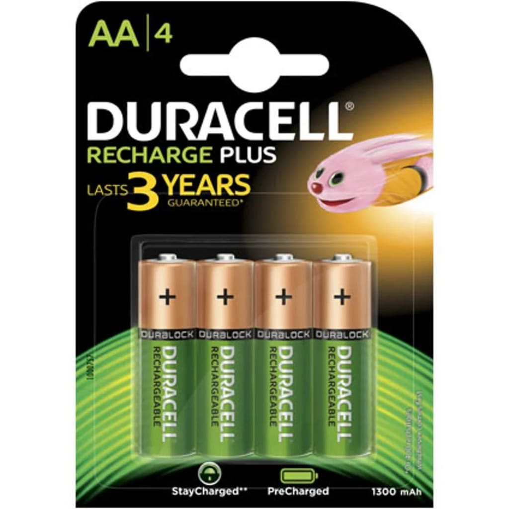 Duracell Rechargeable NiMH Stay Charged AA/HR6 1300mAh blister 4