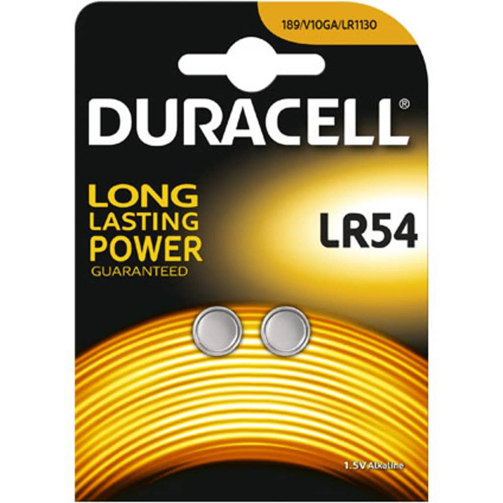 Duracell Batterij V10GA/LR1130/LR54 1.5 V Alkaline 2 Stuks