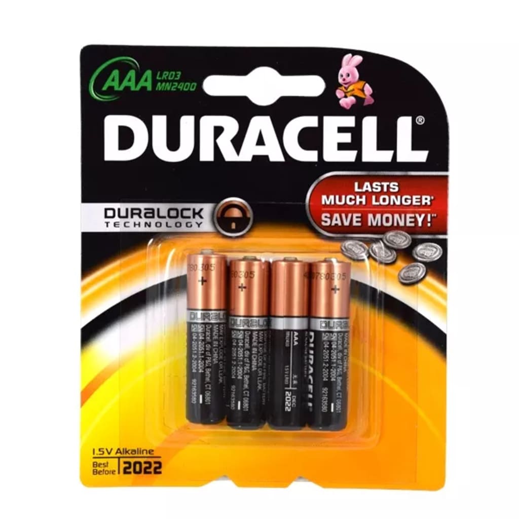 Duracell batterijen LR03 AAA 4 stuks