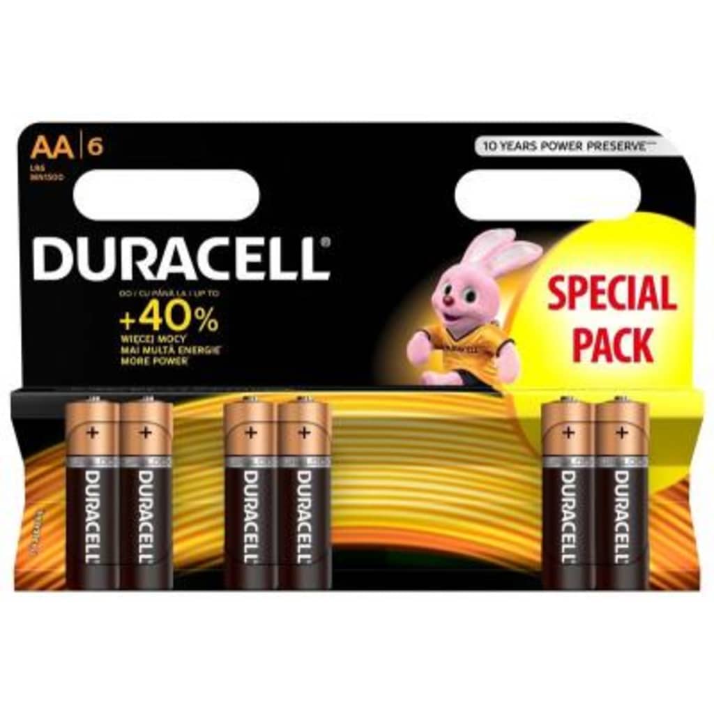 Duracell Alkaline AA/LR6 blister 6