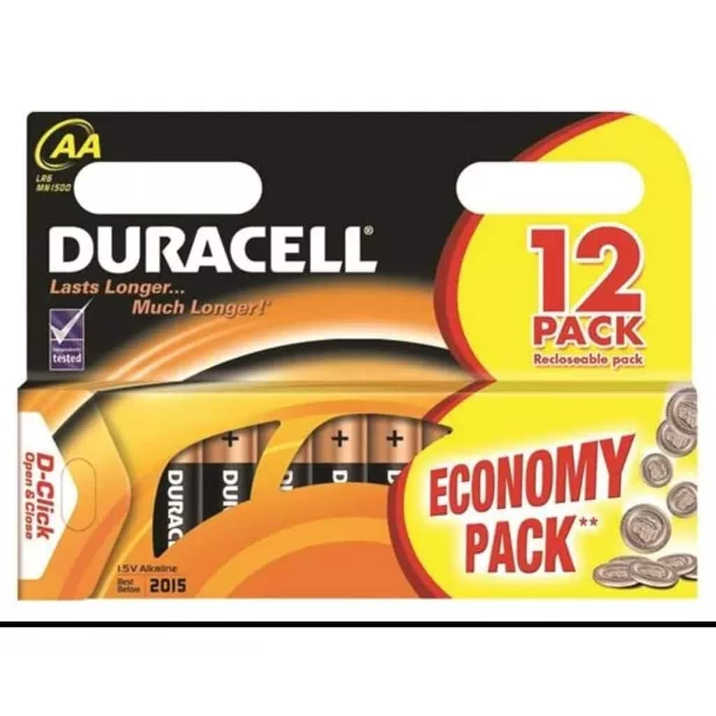 Duracell batterijen R06 AA 12 stuks