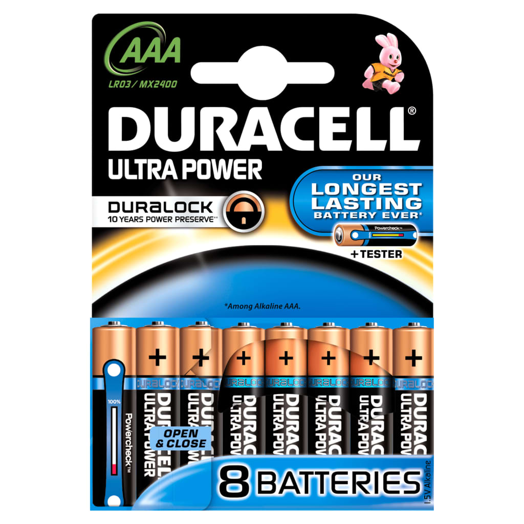 Duracell batterijen LR3 AAA 8 stuks