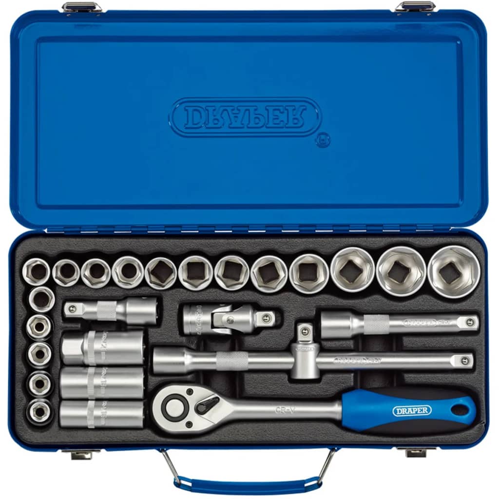 

Draper Tools Metrische dopsleutel set 1/2'' 26-delig 16368