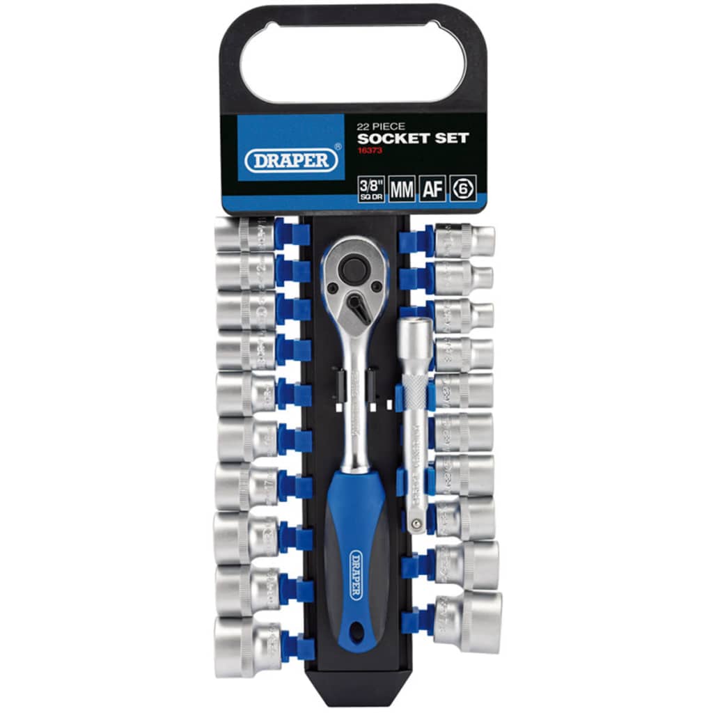 

Draper Tools Gecombineerde doppen en ratel set 3/8'' 22-delig 16373
