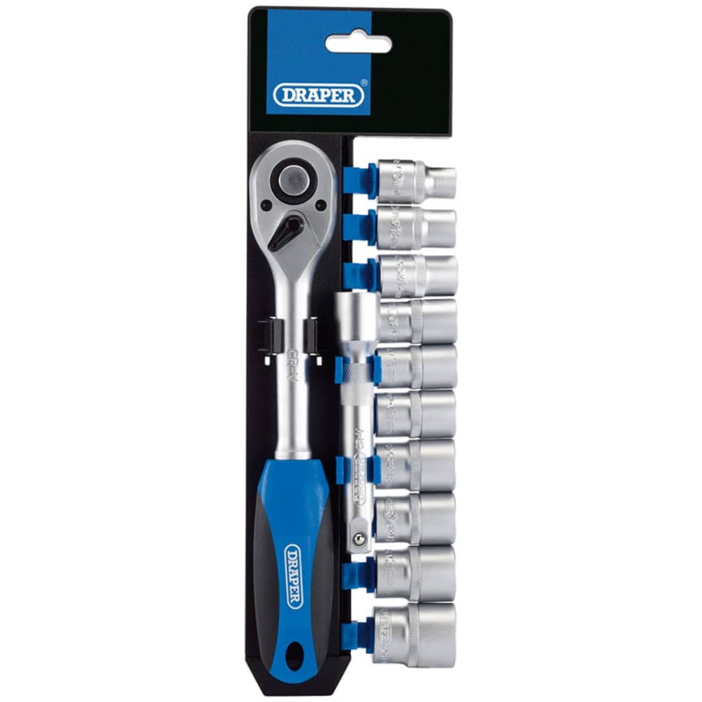 Draper Tools Metrische doppen en ratel set 1/2'' 12-delig 16374