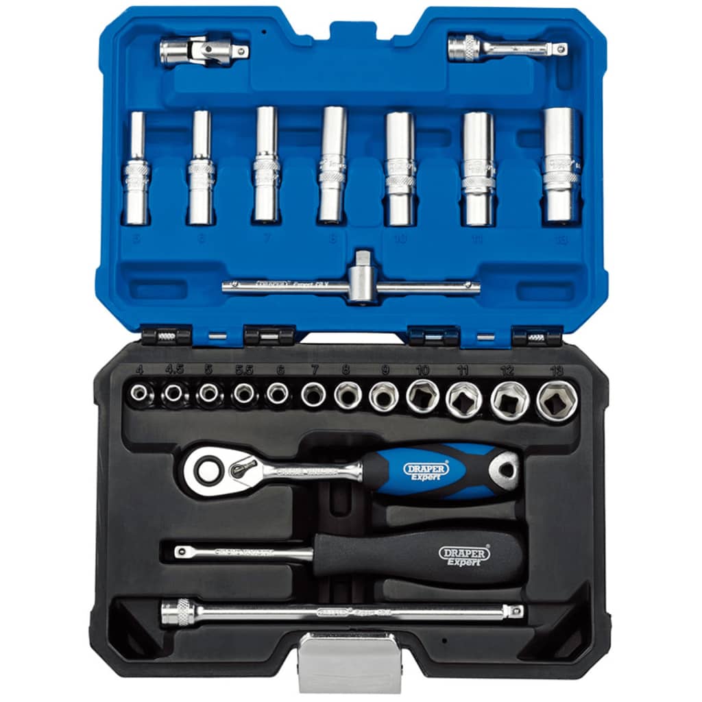 

Draper Tools Expert Metrische dopsleutel set 1/4'' 25-delig 16443