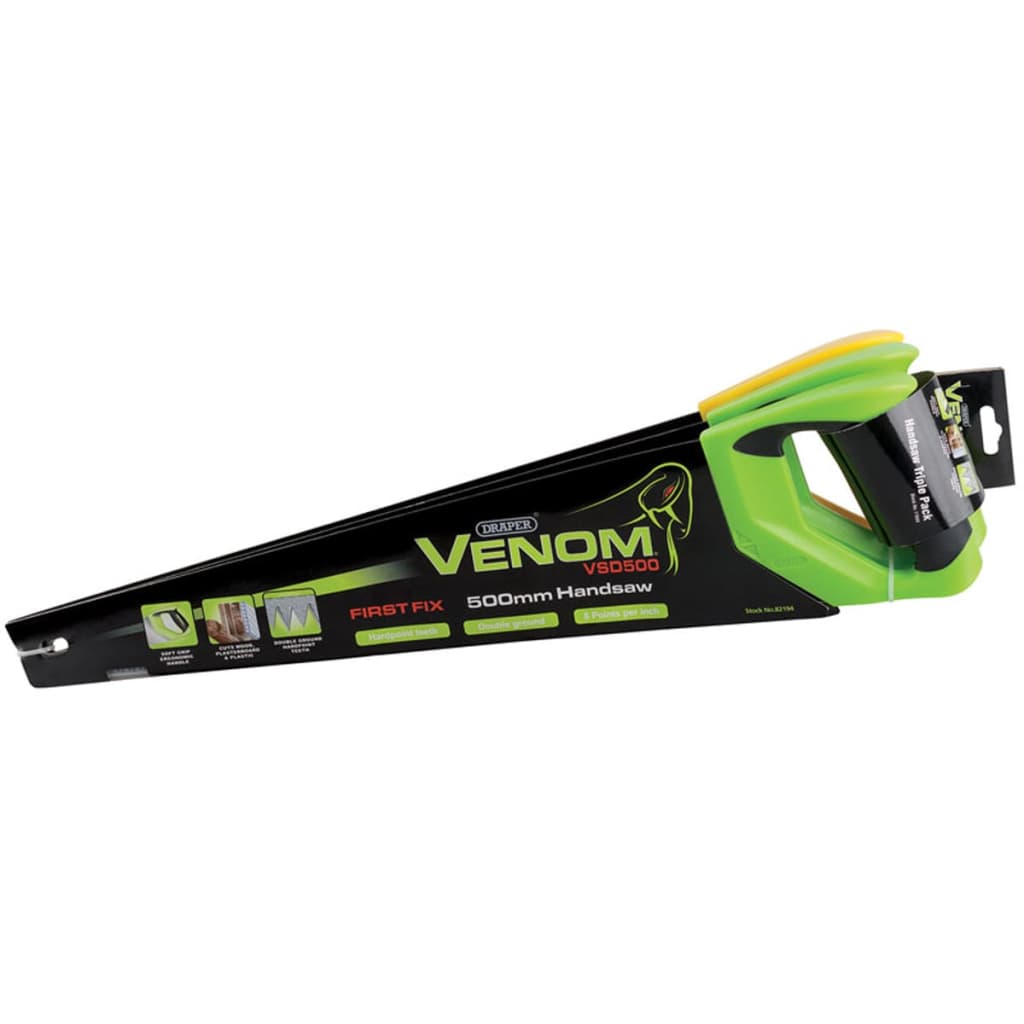 

Draper Tools 3-delige handzaag set VENOM 50 cm staal 17693