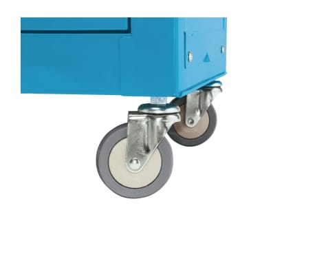 Draper Tools Verktøyskap på hjul og verktøykiste 61,6x33x99,8 cm blå